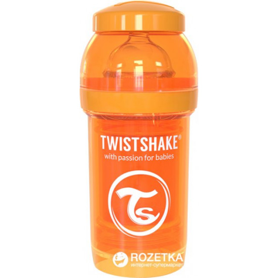 Anti-colic bottle Twistshake 180 ml Orange (7350083120038)