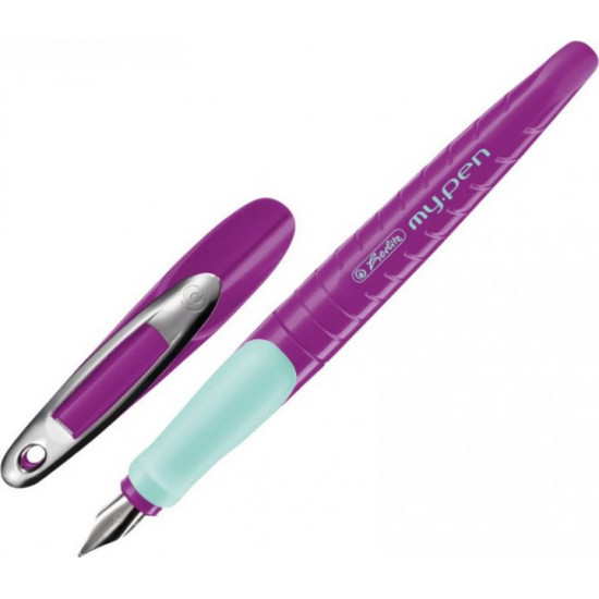 Right-handed fountain pen Herlitz My.Pen Purple-Mint Blue Purple body (11167988)