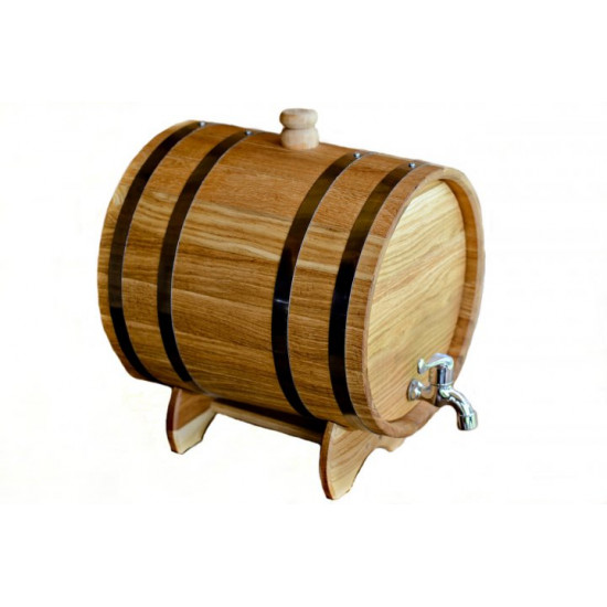 10 liter oak barrel (jug) with brass tap BOCHKARI BA6