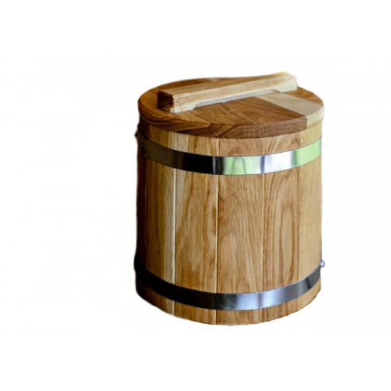 10 LITER CONE OAK TUB for pickles BOCHKARI CAD2