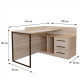 Office table Fenster Flash Oak sonoma 80x140x100