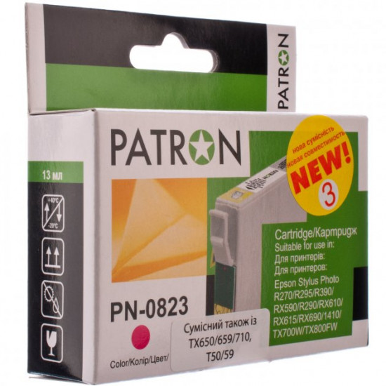  Картридж Patron Epson T08134 (PN-0823) (№3) magenta