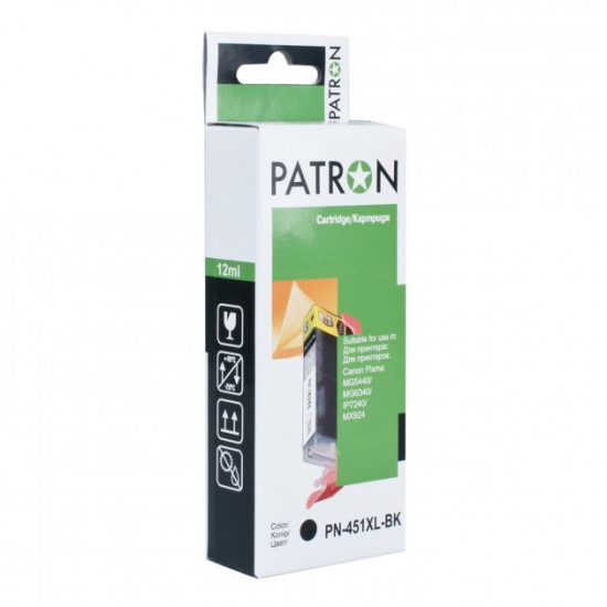  Картридж Patron CANON CLI-451XLBk (PN-451XL-BK) black