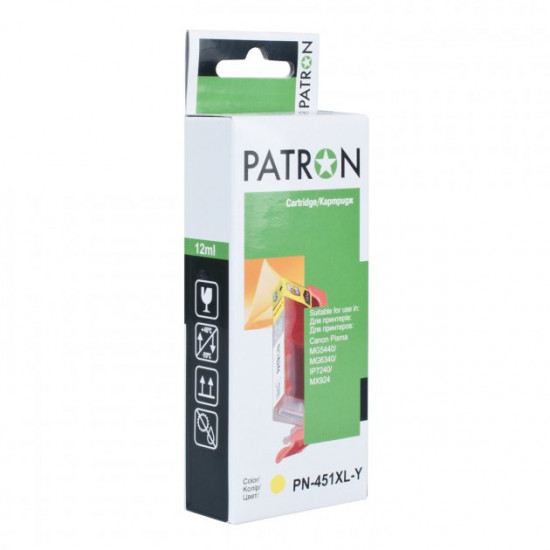  Картридж Patron CANON CLI-451XLY (PN-451XL-Y) yellow