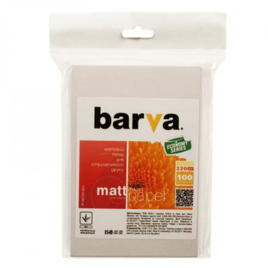 Папір Barva 10x15, 220g/m2, Everyday, Matte (IP-AE220-224)