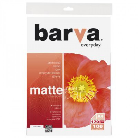 Paper BARVA A4 Everyday Matte 170g, 100l (IP-AE170-323)