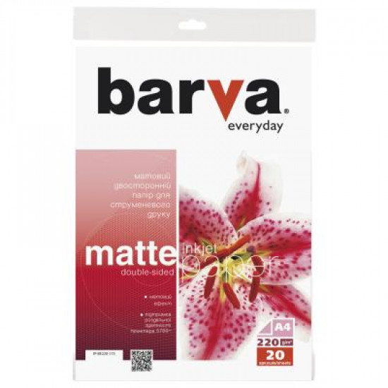 Paper BARVA A4 Everyday matted double-sided 220g 20s (IP-BE220-175)