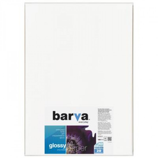  Бумага BARVA A3 Everyday Glossy 180г 20с (IP-CE180-284)