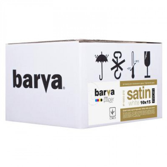  Бумага BARVA 10x15 PROFI White satin 255г, 500л (IP-V255-272)