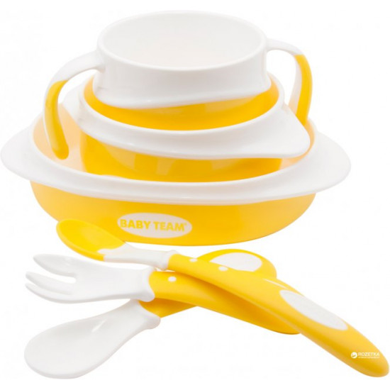 Baby Team Feeding Set Yellow (6090)