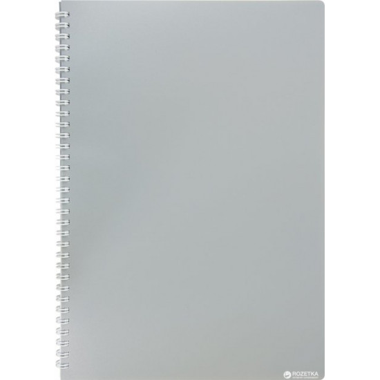 Notebook Buromax Classic A4 checkered 80 sheets Gray (BM.2446-009)