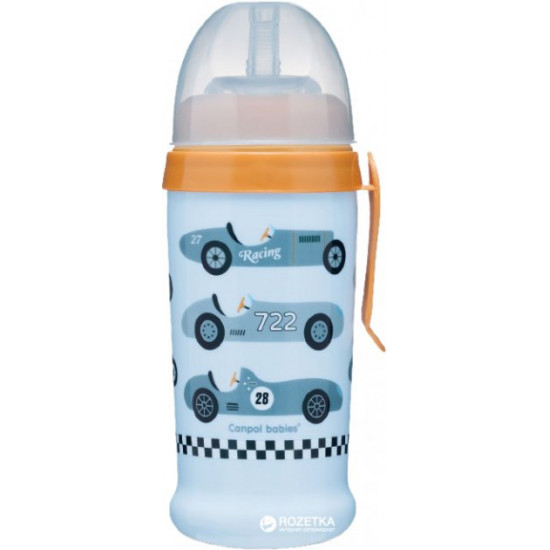  Поильник-непроливайка Canpol Babies Racing Светло-синий 350 мл (56/516_blul) (5901691812406)