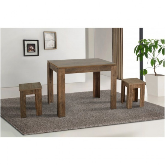 Kitchen stool made of chipboard Underwood Mix Furniture Frigate Oak (set of 2 pieces)