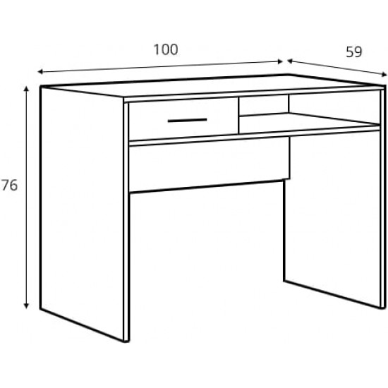 Computer desk Gerbor Nepo BIU1S