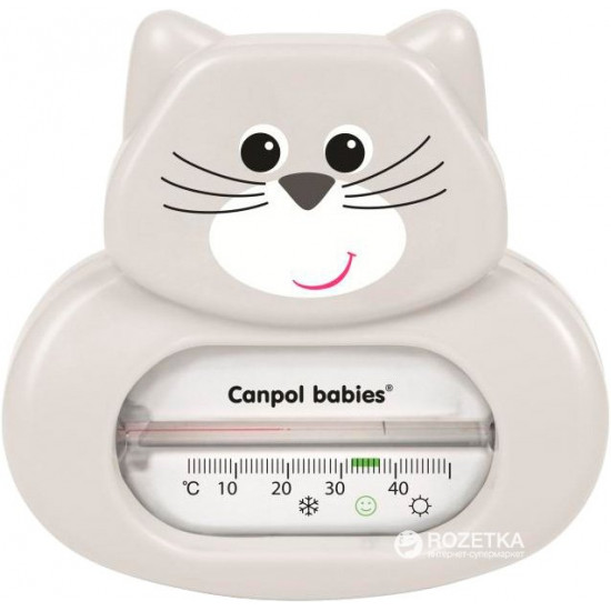 Термометр для води Canpol babies Котик (56/142 Сірий)