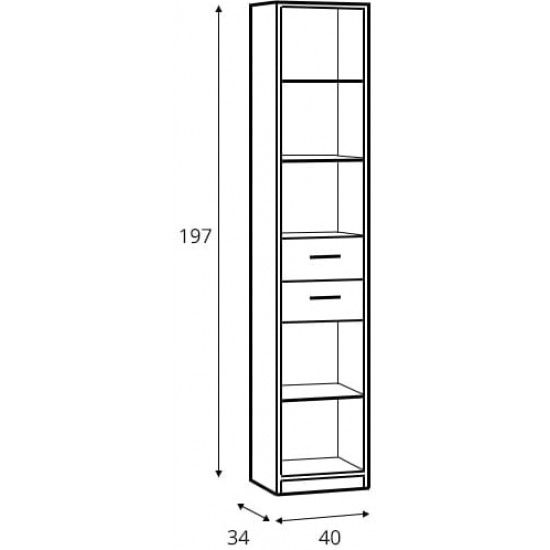  Стеллаж Гербор Непо REG2S/40