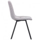 Dining chair for kitchen, living room, cafe Harlem steel black/fabric gray AMF