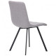 Dining chair for kitchen, living room, cafe Harlem steel black/fabric gray AMF