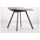 Dining chair for kitchen, living room, cafe Harlem steel black/fabric gray AMF