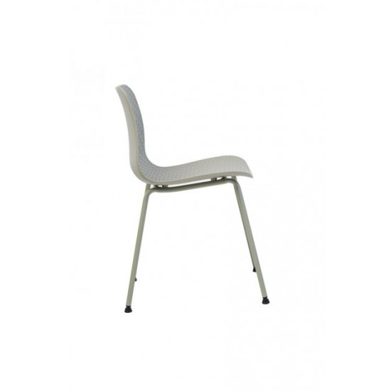 Dining chair for kitchen, cafe, bar metal / plastic P-02 Vetro Mebel Mint