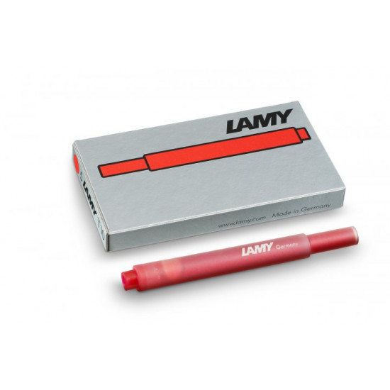 Set of Lamy T10 Red ink cartridges (5 pcs.) (4014519020769)