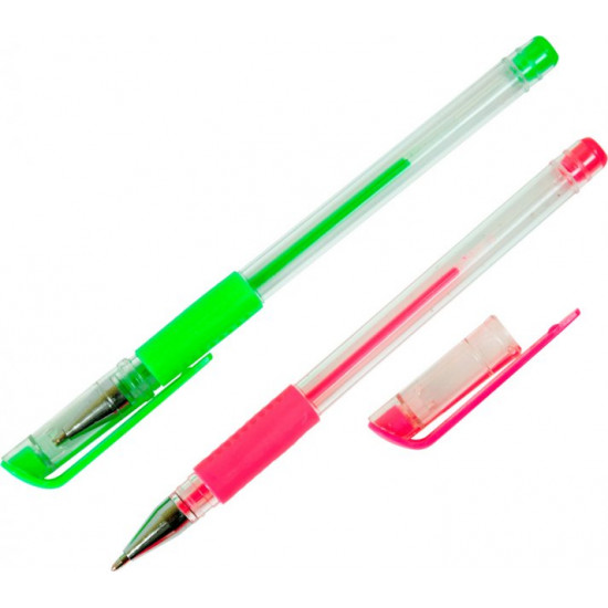 Set of gel pens 12 pcs ZiBi Neon-Metallic 12 colors (ZB.2205-99)