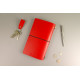 Notepad (red smooth leather)