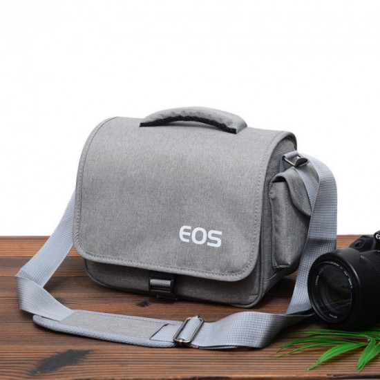 Shockproof photo bag Canon EOS + rain cover, gray (code: IBF038S)