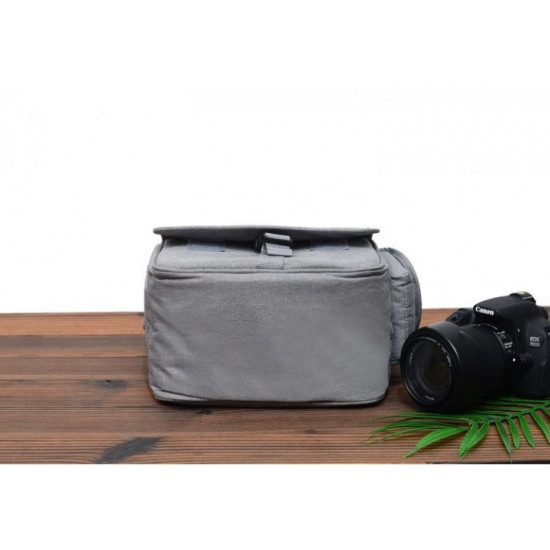 Shockproof photo bag Canon EOS + rain cover, gray (code: IBF038S)