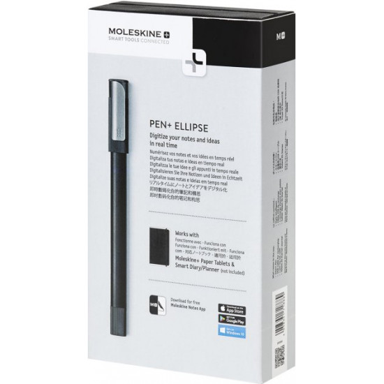 Smart ballpoint pen Moleskine Smart Pen+ Ellipse Black (8058341718889)