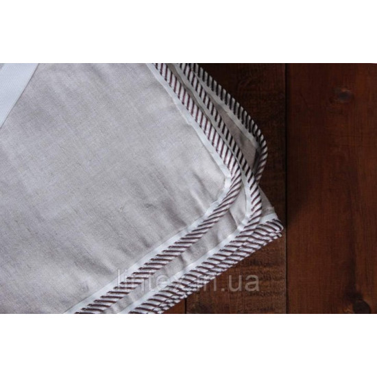 Linen mattress cover (linen fabric) size 120x190 cm, gray