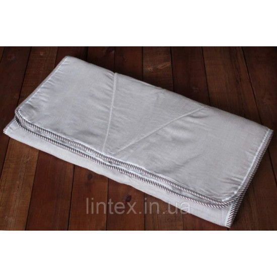 Linen mattress cover (linen fabric) size 120x190 cm, gray