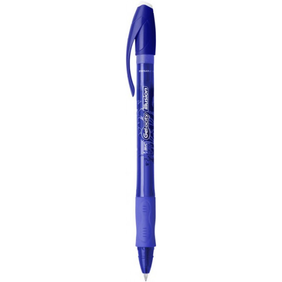  Гелевая ручка пиши-стирай BIC Gelocity Illusion Синяя 0.7 мм (3086123425958)