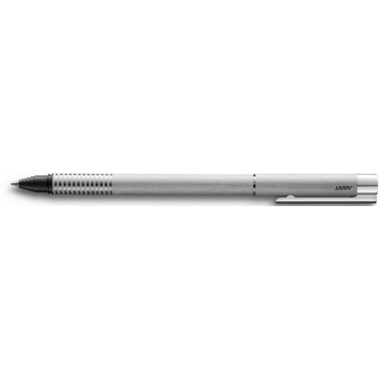 Ручка-ролер Lamy Logo Матовий Хром/Стрижень M63 1 мм Чорний (4014519279136)