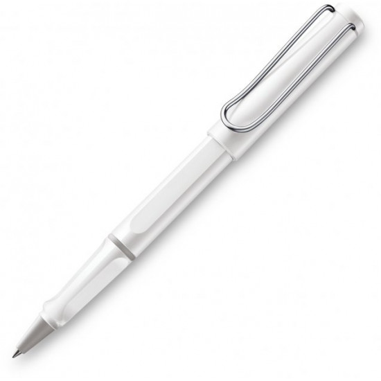 Ручка-ролер Lamy Safari Біла/Стрижень M63 1 мм Синій (4014519287162)