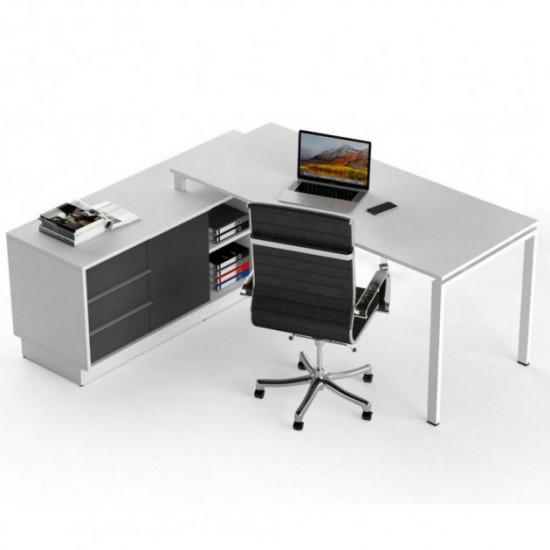 Corner office table Salita Promo 18 mm (WGT45-18)