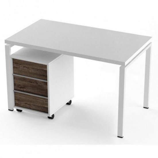 Desk and cabinet Salita Promo (TX1236) White