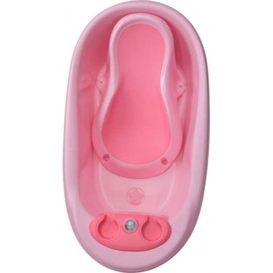 Bath with thermometer Babyhood Dolphin Pink (BH-314P) (6923149603359)