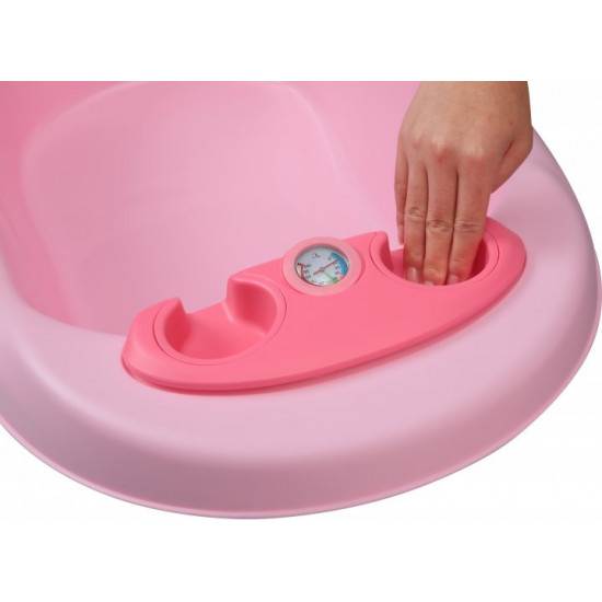 Bath with thermometer Babyhood Dolphin Pink (BH-314P) (6923149603359)