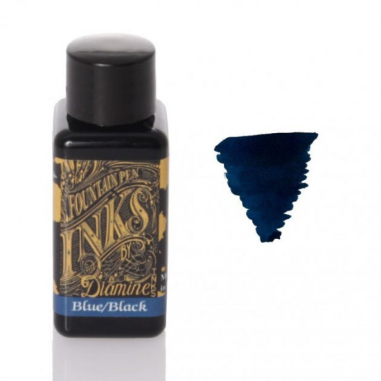 Чорнило для пір'яних ручок Diamine Ink 30мол Blue-Black Темно-Синій