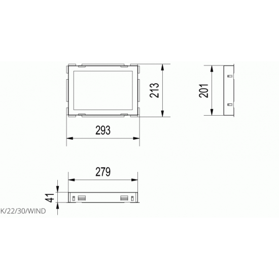 Рамка для решітки Kratki WIND 22x30