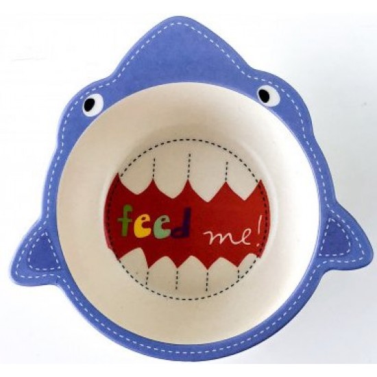 Children's bamboo tableware UFT Shark 5-piece (UFTBP2)