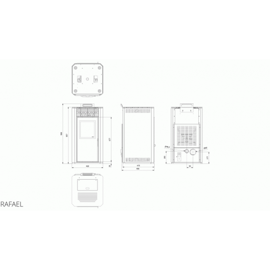 Pellet oven Kratki RAFAEL 6