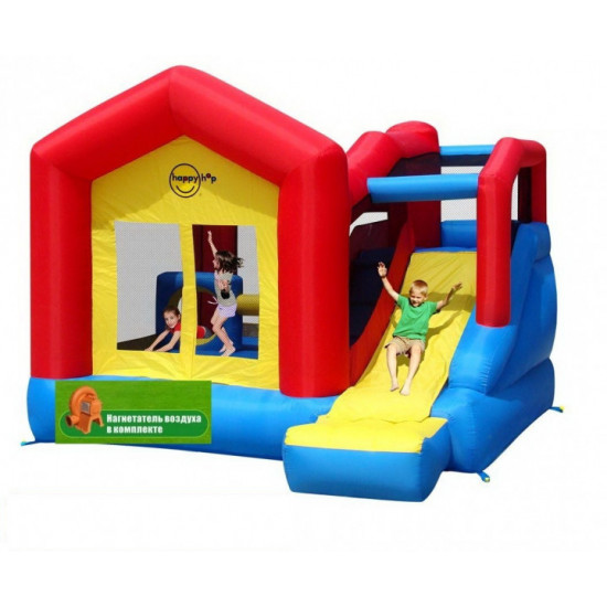 Children's inflatable play center Happy Hop Inflatable trampoline Sun House with pump (bat_9064N)