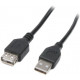 Extension cable Maxxter USB 2.0 3 m Black (U-AMAF-10)