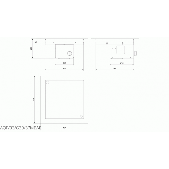 Газова горілка Kratki AQF 03