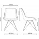 Chair Nowy Styl NICOLE LF ordf ALU (BOX-1) ECO-01