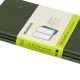 3 Moleskine Cahier notebooks small green CH013K15