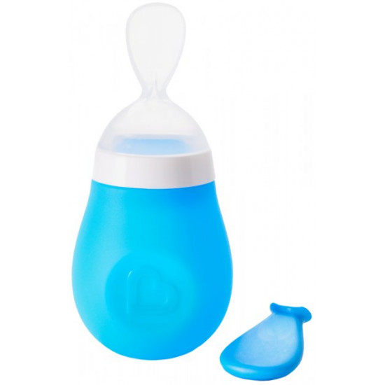 Spoon for first feeding Munchkin Squeeze Blue (012398.01) (5019090123983)