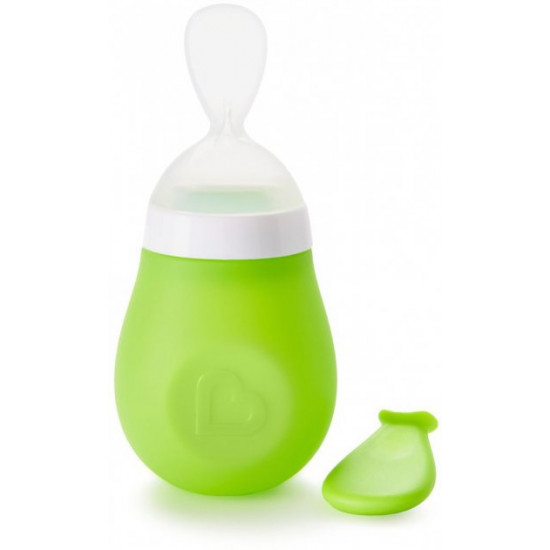 Spoon for first feeding Munchkin Squeeze Green (012398.03) (2900990754496)